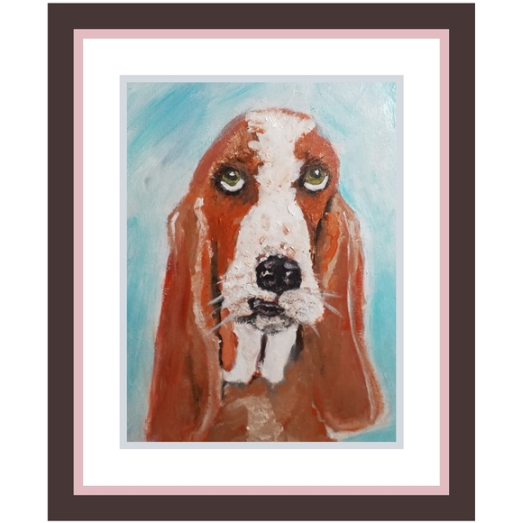 Basset "Charlie"   🐕  Canvas Art - Picture 2 of 2